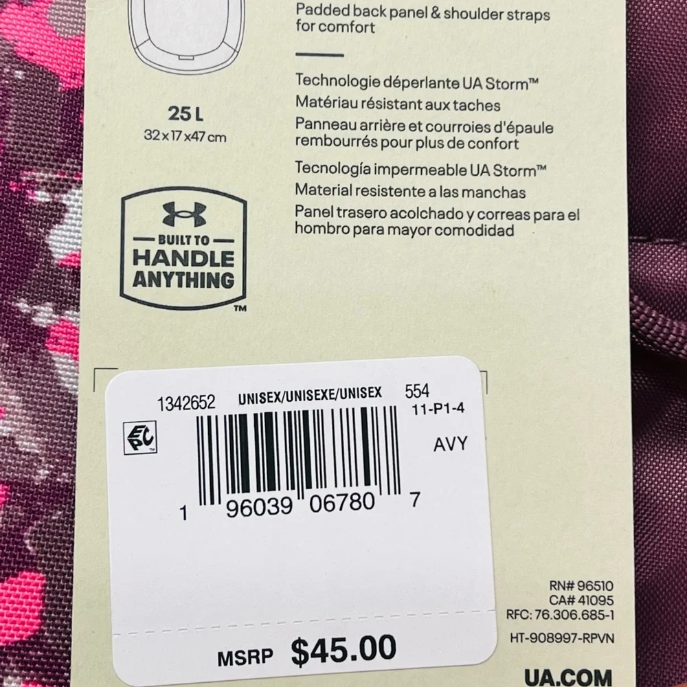 Under Armour UA Scrimmage 2.0 Backpack Plum/Pink Unisex